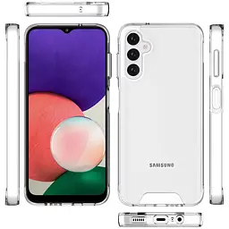 Чохол TPU Space Case transparent для Samsung Galaxy A14 4G/5G Прозорий - мініатюра 5