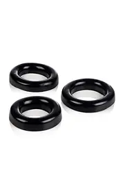 Набір ерекційних кілець Calexotics Colt 3 Ring Set, 3 шт (чорний) - мініатюра 2