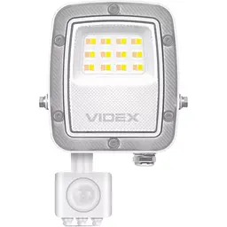 Світлодіодний прожектор Videx F5 10W з датчиком руху і освітленості White (VL-F5-010CW-S) [174691]