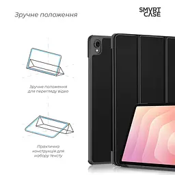 Чохол-книжка на планшет Samsung Galaxy Tab S11 (SM-X730/X736), Smart Case, black, підставка для планшета 11 , шкіряний, мікрофібра, на магніті, ArmorStandart (ARM88050) - мініатюра 4