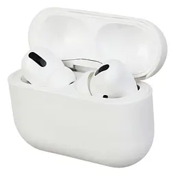 Силіконовий чохол для навушників Apple AirPods Pro, Ultrathin Silicone Case, білий, захисний чохол, ультратонкий і легкий, захист від подряпин і пилу, м"який силікон, ArmorStandart (ARM55950)