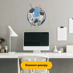 Дерев'яний фігурний пазл Ерлінг Голанд, А3, Дерев'яна коробка 200 елементів - мініатюра 5