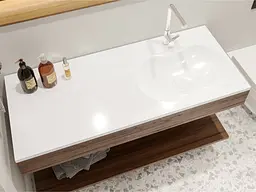 Умивальник Miraggio NEW YORK R (0000221) Miramarble, Глянцевий, Накладний/Врізний/Над пральною машиною, Білий - мініатюра 5