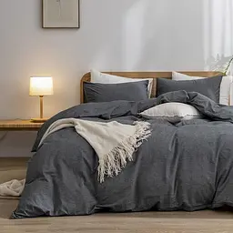 Комплект постільної білизни Domikus 175х210 см графітовий (4829900028305) - мініатюра 2