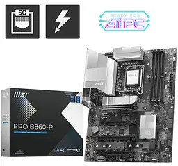 Материнська плата MSI PRO B860-P (PRO B860-P) (Socket 1851, Intel B860, ATX) - мініатюра 5