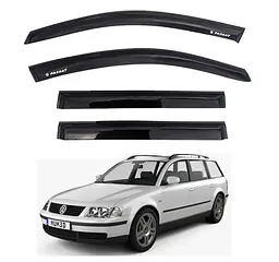 Дефлектори вікон вітровики Volkswagen Passat B5 Wagon 1997-2005 Скотч 3M Voron Glass
