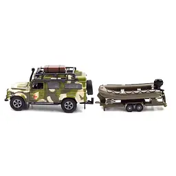Ігровий набір TechnoDrive Land Rover Defender Military з човном (520191.270) - мініатюра 2