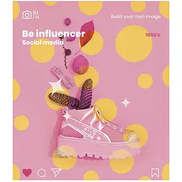 Зошит загальний Школярик Be influencer, в клітинку, 60 аркушів, УФ-лак, 10 шт. (060-3213K) - мініатюра 3