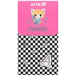 Блокнот Kite Aggretsuko на магніті, 60 аркушів, клітинка (AR24-092)