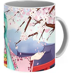 Кухоль GeekLand Вокалоїди Vocaloid Хацуне Міку Hatsune Miku квітка сакури VC 02.09 330 мл різнобарвний - мініатюра 2