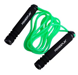 Скакалка PowerPlay 4205 Classic Plus Jump Rope Зелена 2,7 м (PP_4205_Green) - мініатюра 4