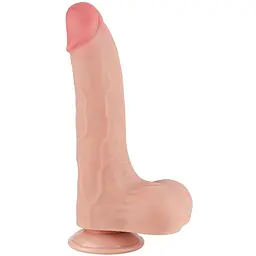 Фалоімітатор Sliding-Skin Dual Layer Dong 8.5'' 22 см тілесний