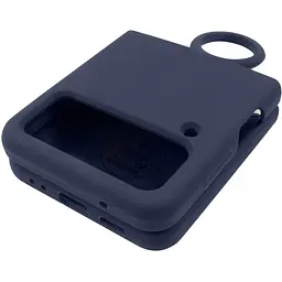 Чохол Foldables Silicone Cover Lakshmi (AAA) для Samsung Galaxy Z Flip4 Темно-синій / Midnight blue - мініатюра 4