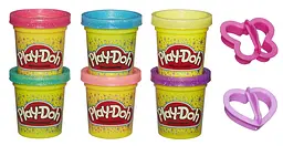 Набір пластиліну Hasbro Play-Doh Блискуча колекція, 6 баночок (A5417) - мініатюра 2