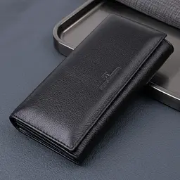 Зручний жіночий гаманець з натуральної шкіри ST Leather 22523 чорний - мініатюра 1