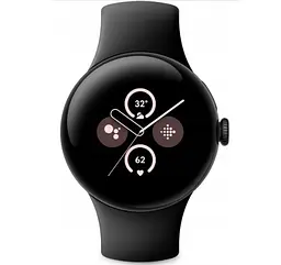 Смарт-годинник Google Pixel Watch 2 41 mm LTE Matte Black Aluminum Case/Obsidian Active Band - мініатюра 3