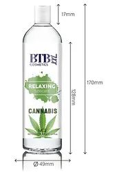 Гібридна змазка BTB Relaxing Lubricant Cannabis, 250 мл, розслаблююча, з олією насіння коноплі - мініатюра 3