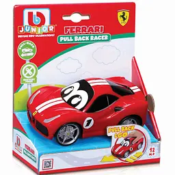Машинка іграшкова Bb Junior Pullback Racer Ferrari 488 GTB (16-85009)