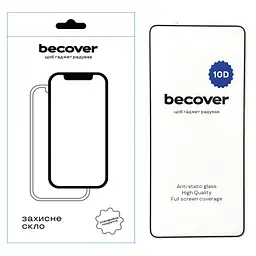 Скло захисне BeCover Poco F7 Pro / F7 Ultra 10D Black (713433)