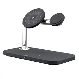 Бездротовий зарядний пристрій Proove Magnetic Field 3in1 15W Black (WSMF15010001) - мініатюра 1