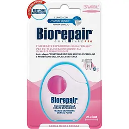 Уцінка. Зубна нитка-флос Biorepair Розширювальна з гідроксиапатитом 30 м
