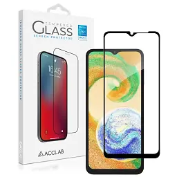 Скло захисне ACCLAB Full Glue Samsung A04S Black (1283126544866) - мініатюра 2