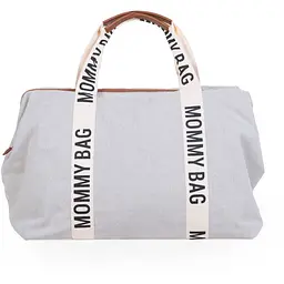 Сумка Childhome Mommy bag Signature - Canvas White, біла (CWMBBSCOW) - мініатюра 4