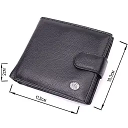 Чоловічий трендовий гаманець із натуральної шкіри ST Leather 22553 чорний - мініатюра 6