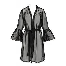 Повітряний пеньюар Passion LOVELIA PEIGNOIR L/XL, black - мініатюра 5