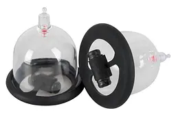 Вакуумна помпа для сосків Bad Kitty Vibrating Nipple Cup 46 см прозорий - мініатюра 2