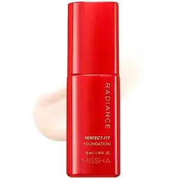 Тональна основа для обличчя Missha Radiance Perfect-Fit Foundation SPF 30 PA++ №21P стійка 35 мл