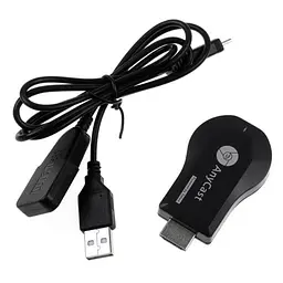 Бездротовий медіаплеєр-стрімер HDMI Wi-Fi Anycast M-9 Plus — ресивер для підключення пристрою до проекторів і телевізорів - мініатюра 2
