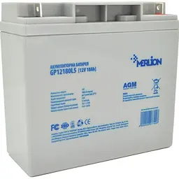 Акумуляторна батарея для ДБЖ Merlion AGM 12 V / 18 А*ч (GP12180L5)