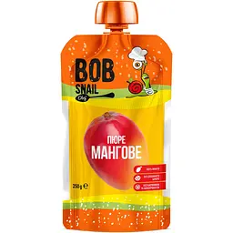 Пюре фруктове Bob Snail Манго, пастеризоване 2.5 кг (10 шт. по 250 г) - мініатюра 2