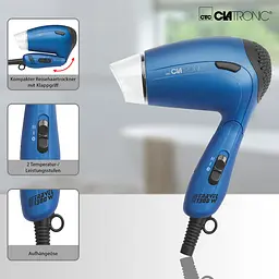 Фен CLATRONIC HTD 3429 Blue - мініатюра 4