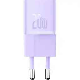 Мережевий зарядний пристрій Baseus GaN5 Fast Charger Mini 1C 20W Purple (CCGN050105 ) [105944] - мініатюра 2