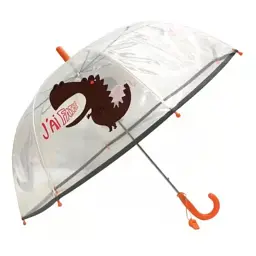 Зонтик Economix Hundry Dino трость автомат, прозрачная (E98451)