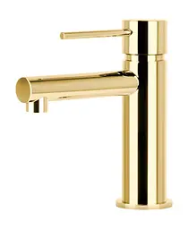 Змішувач для умивальника Corsan Lugo gold низький CMB7511GL Золотий - мініатюра 3