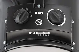 Теплова гармата Neo Tools 5,0 кВт, 380В, площа обігріву 100 кв.м., підлоговий, чорний (90-069) - мініатюра 4