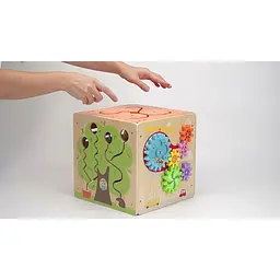 Бізікуб Viga Toys 5 в 1 дерев'яний (44591) - мініатюра 7