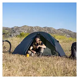 Намет Naturehike надлегкий одномісний Naturehike Cycling 1 NH18A095-D 210T темно-синій (6927595737743) - мініатюра 3