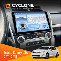 Штатна магнітола Toyota Camry 2011-2015 USA Cyclone C10-012 4x64, DSP, 4G Cyclone (НФ-00007764)