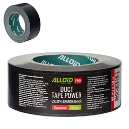 Alloid Pro. Скотч армований посилений 200мкм (чорний) 48мм*40м