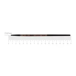 Пензель синтетика кругла Moon 1203R №0 коротка ручка ROSA (4823098533948)