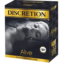 Повітропроникний кляп Alive Discretion Red - мініатюра 3