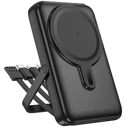 Портативний ЗП Power Bank Hoco J135 Rico 22.5W+PD20W з Бездротовий зарядний пристрій 10000 mAh Black - мініатюра 3