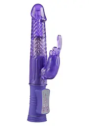 Вібратор-кролик ToyJoy Happy Hugging Bunny, 22,5 cm (фіолетовий)