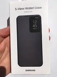 Оригінальний чохол-книжка Smart View Wallet Case для Samsung Galaxy S24 Black S921 EF-ZS921CBEGWW - мініатюра 2