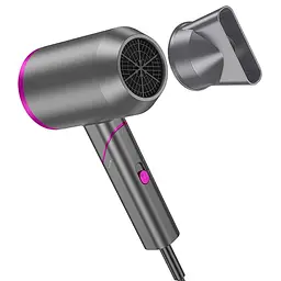 Фен для волосся Hoco HP13 Plus Hot and cold air (1600W) Rose Red - мініатюра 3