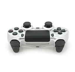 Геймпад джойстик DoubleShock Wireless PS4 Double Motor Vibration DUALSHOCK 4 Silver-White - мініатюра 2